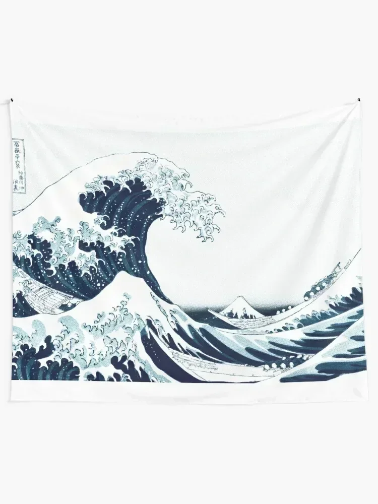 The Great Wave - Hokusai - Halftone Tapestry Decorative Wall Bed Room Decoration Tapestry