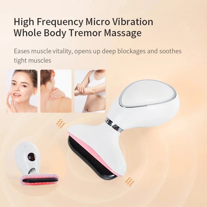 

Electric Gua Sha Hot Stone Massager Needle Scraping Board Facial Lymphatic Double Chin Remover Muscle Relaxation Machine Lifting