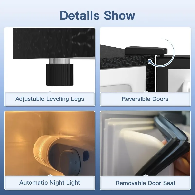 ثلاجة صغيرة مع فريزر، 4.0 قدم مكعب، ثلاجة صغيرة مع فريزر، مع فريزر سفلي، ثلاجة لغرفة نوم الشقة