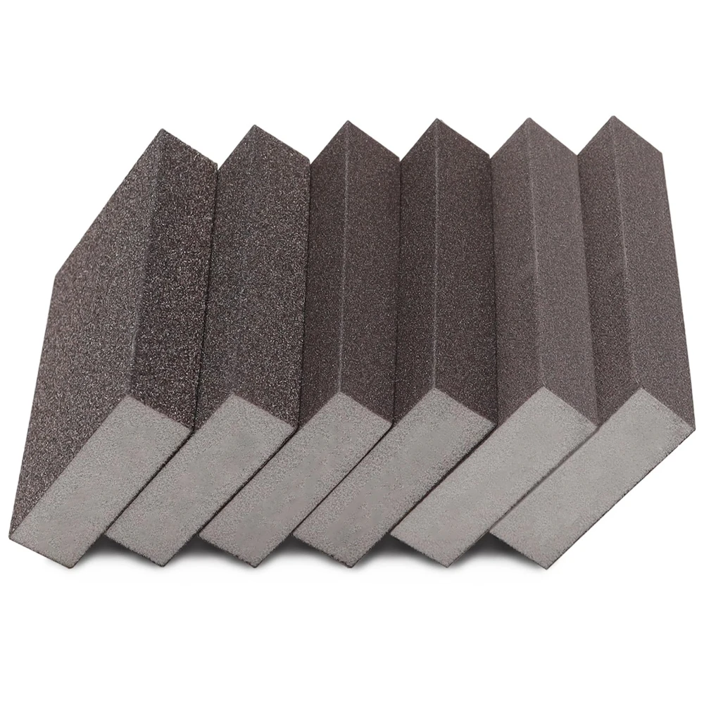 

6 Pcs Sanding Sponge Coarse Medium Fine Grit Sanding Blocks Set for Brush Glasses Sanding Wood Sanding Metal