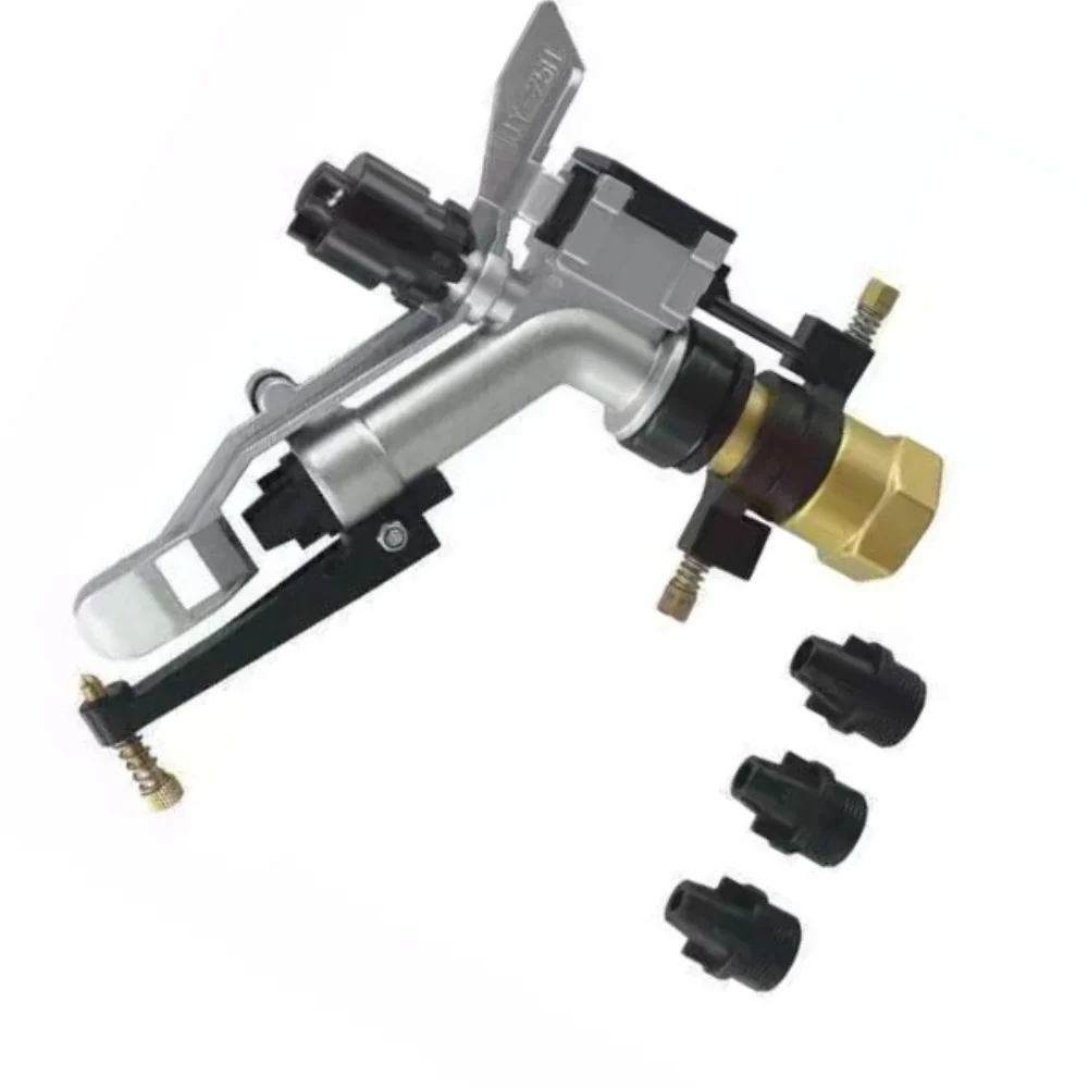 Adjustable rotating sprinkler for agricultural use with 1 inch inlet 20m to 26m spray range and 7-10.2m3/h output