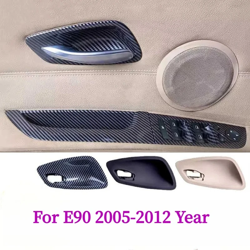 E90 E91 E92 E93 Carbon Auto-Innenausstattung Türgriffabdeckung für BMW 3er Serie E90 E91 E92 E93 2005-2012 – Detail 1