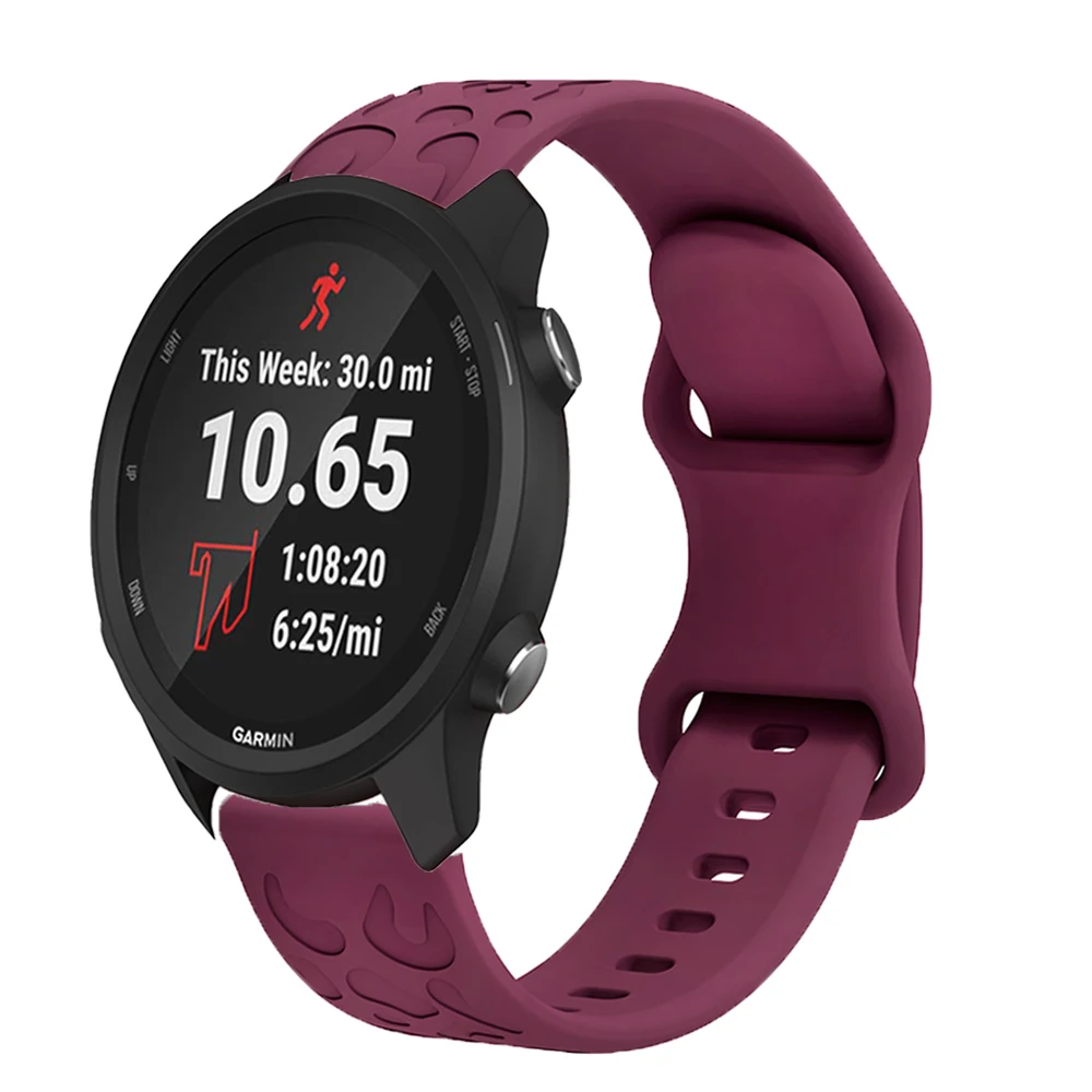 패션 레오파드 무늬 실리카 젤 시계 스트랩, Garmin Forerunner245, 645, vivoactive 3, Galaxy Watch 6 시계 액세서리