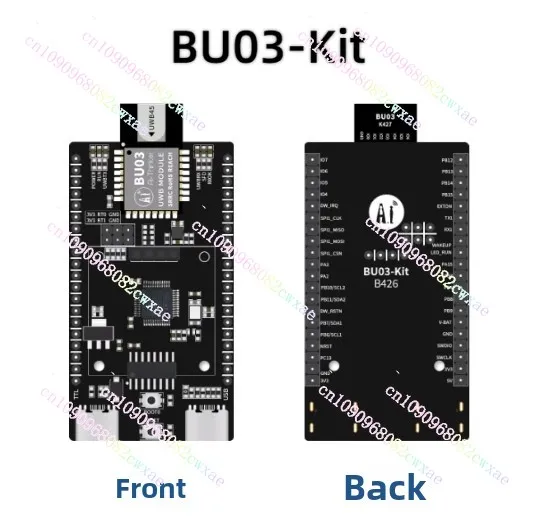

UWB Внутренний двунаправленный модуль позиционирования дальности BU03 Макетная плата 10 см Высокоточное позиционирование TWR для IoT