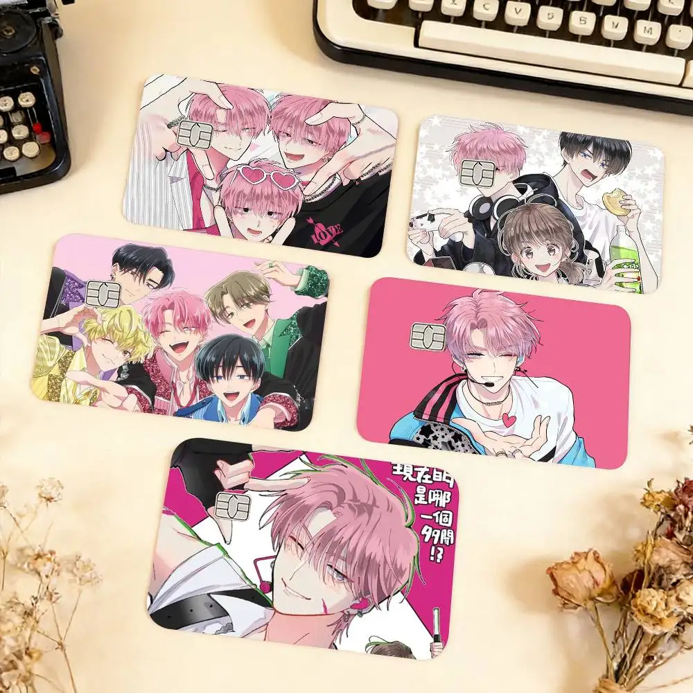 For Tamon-kun Ima Docchi Waterproof Film Skin Cover Credit Card Stickers Debit Front Bank Bus Pass