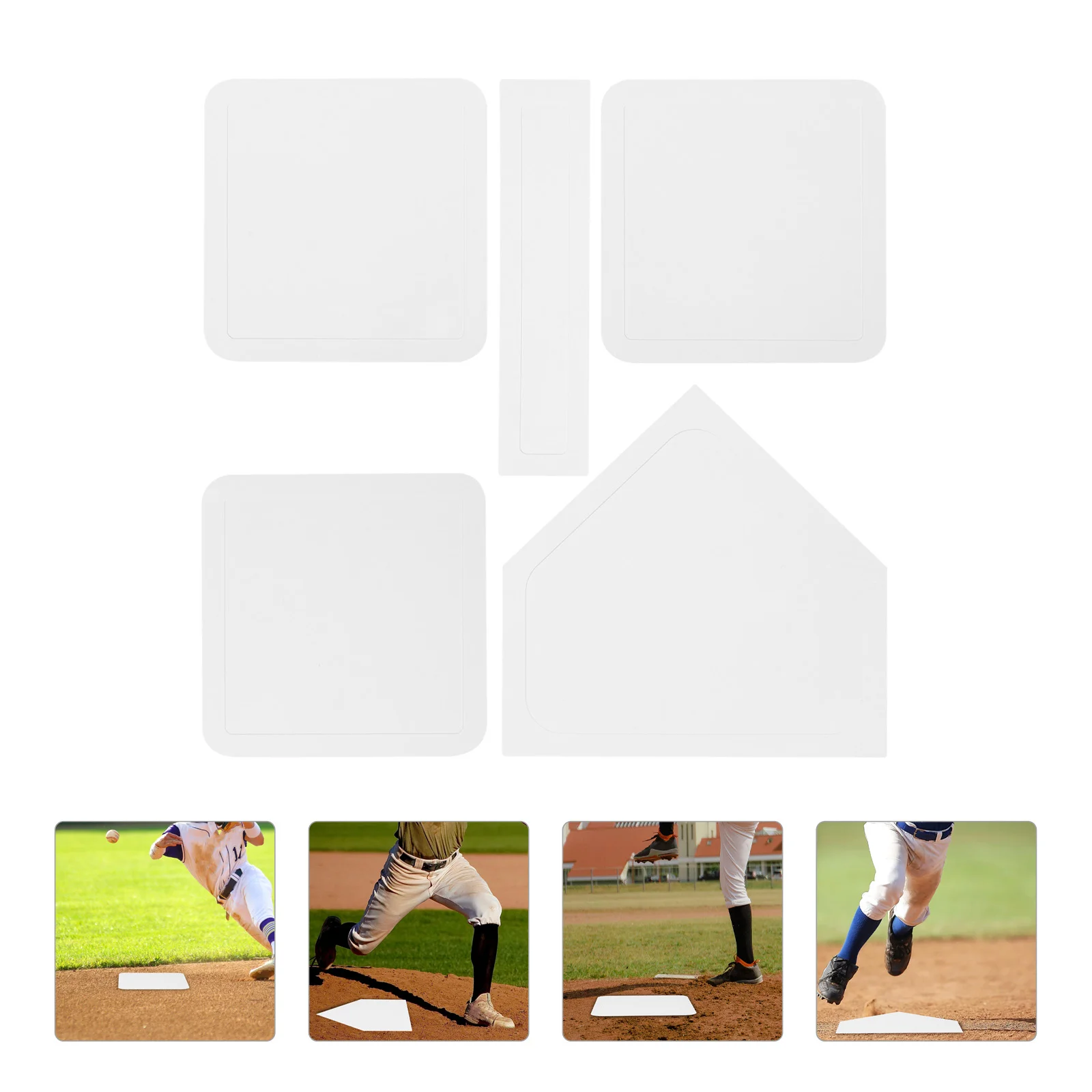 Baseball Softball Plate Rubber for School Accessories Non Slip Training Backyard Baseballs