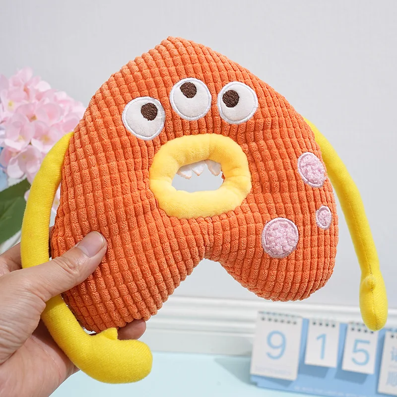 New letter-shaped dog sound toy, plush toy, cat boredom-relief toy, training and teething toy for small and medium-sized dogs