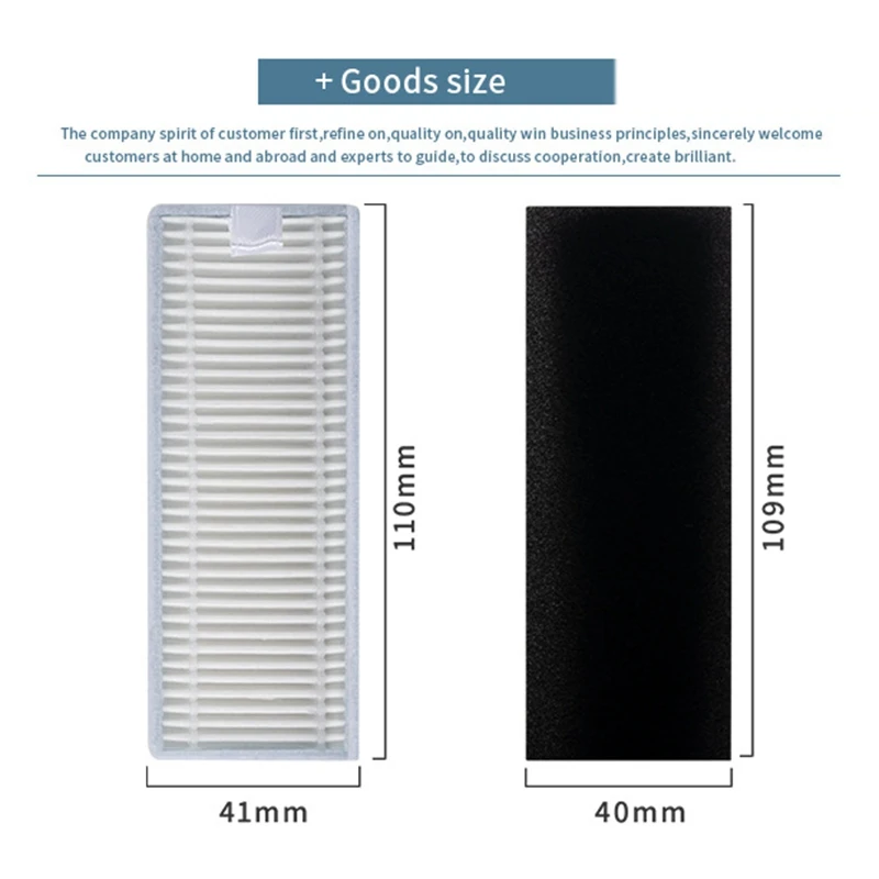 فلتر Ecovas N9 + HEPA بعناصر قطنية ، فلاتر تنظيف الغبار للكنس ، أجزاء الروبوت ، N9 Plus