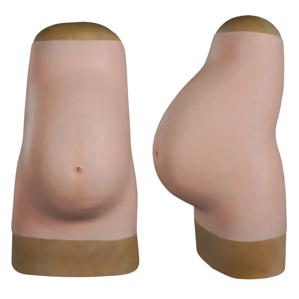 

Silicone Fake Pregnant Belly Mold 9-Month Big Belly Prosthesis Props For Male to Female Crossdresser Cosplay Party