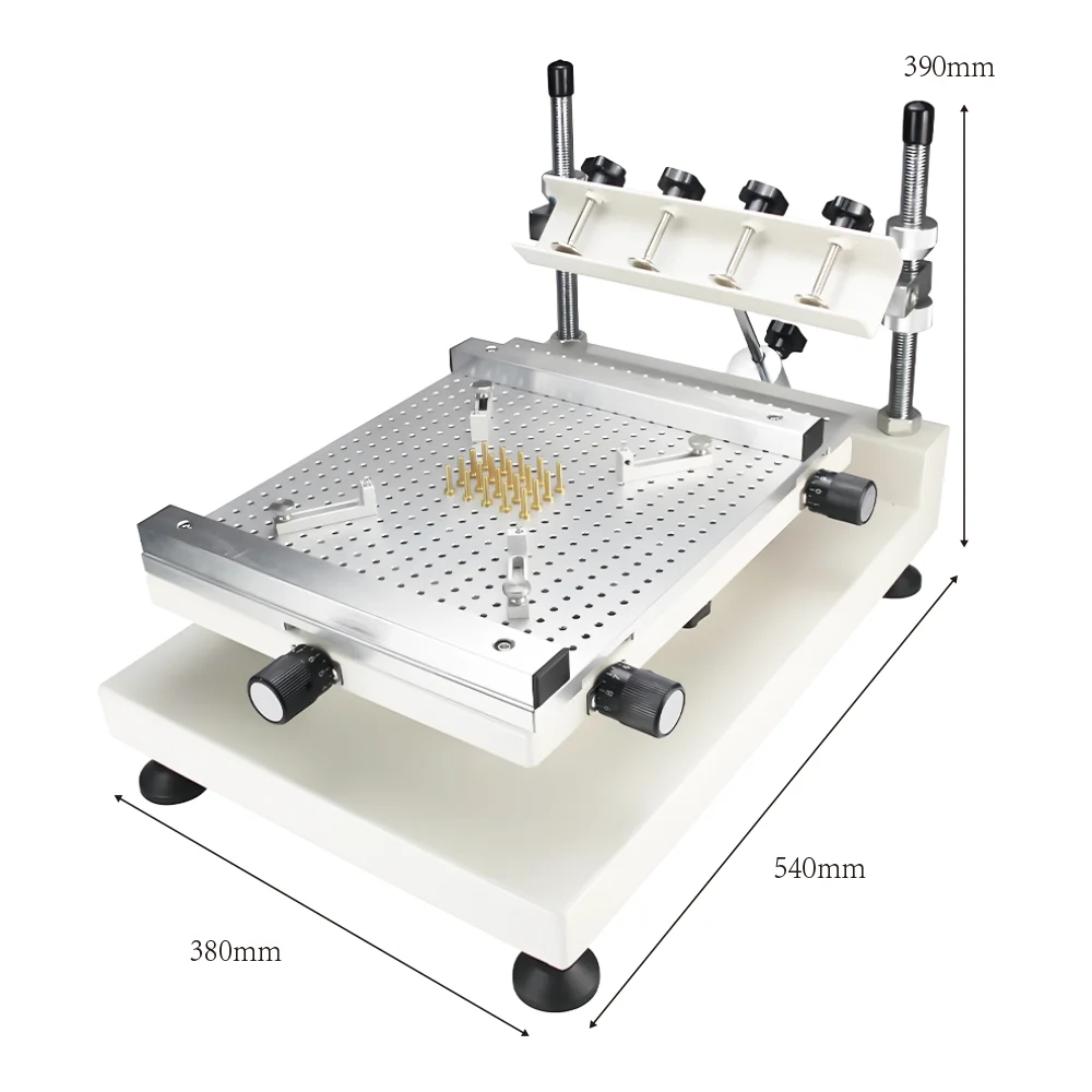 ZB3040H High precision Chip Repair Solder Paste Printer Manual Silkscreen Printing SMT Steel Mesh Red Glue Printing Machine