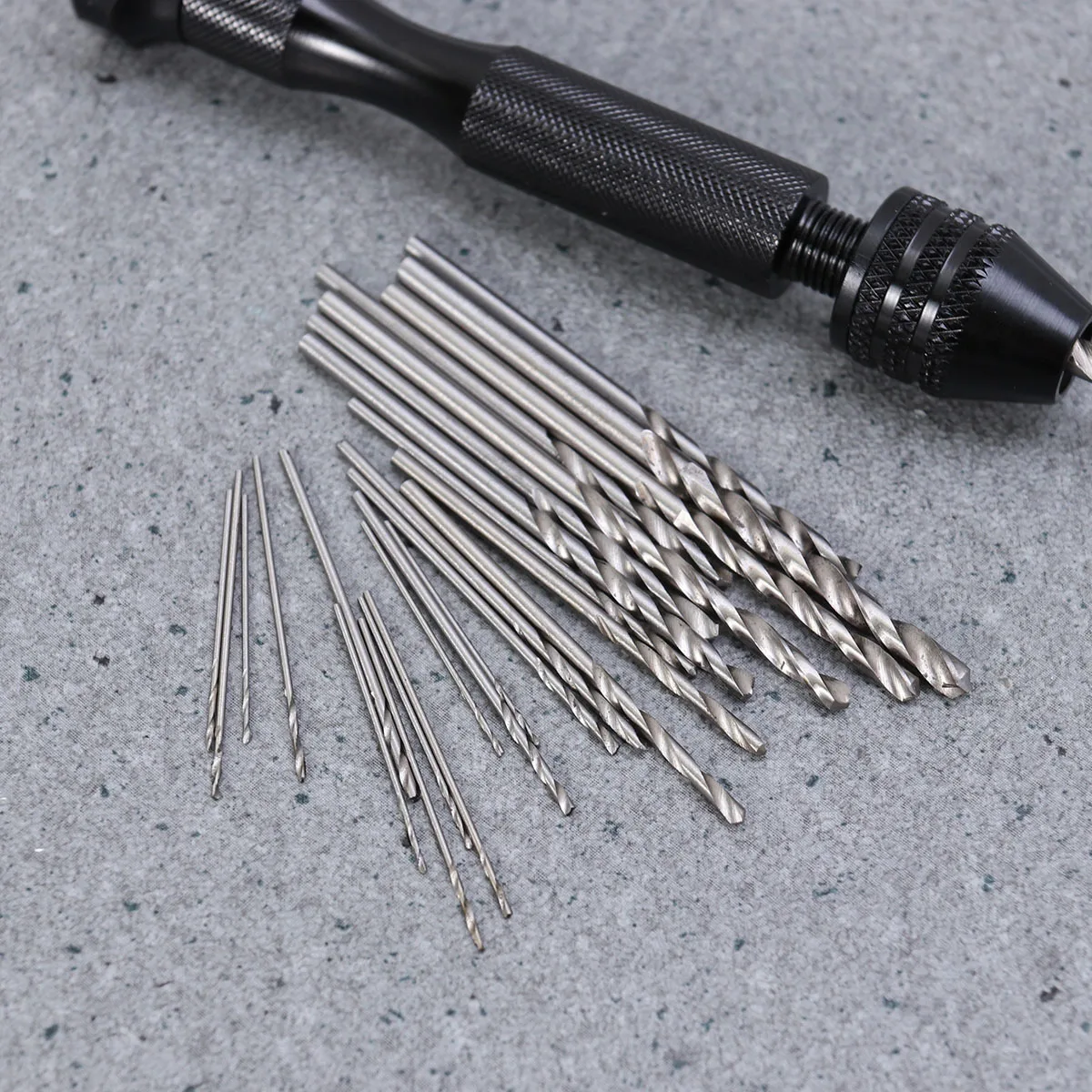 25pcs Hand Twist Drill Set 0.3-3.4Mm Adjustable Pin Vise Precision Tool For Wood Resin Jewelry Modeling Hobby Pin Vise Hand