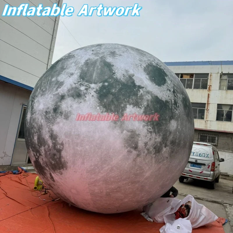 Customized Outdoor Indoor Giant Inflatable Moon Ball for Corporate Party Display Toys