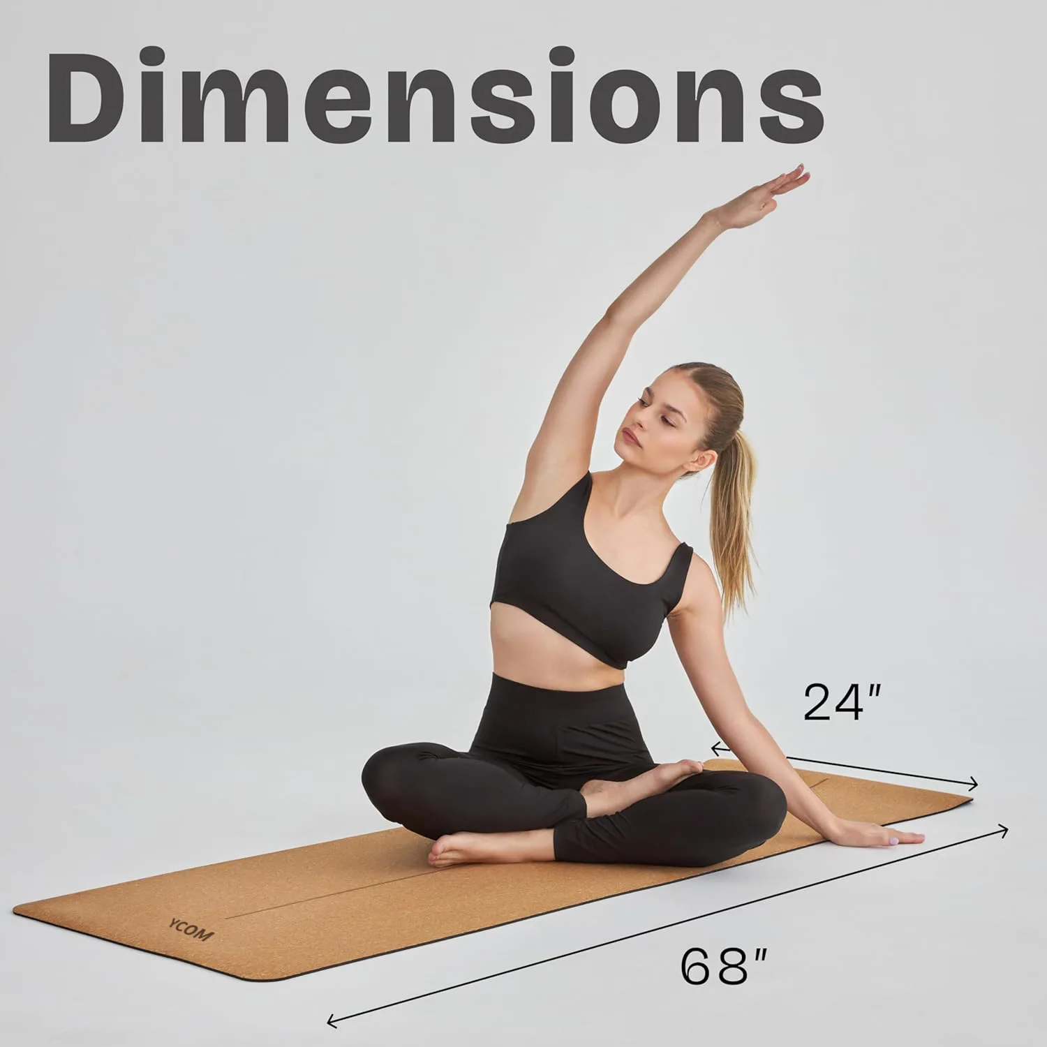 

High Quality Healthy Non-slip Natural Rubber Yoga Mat Multi Cork Thickened Non-slip Jumping Gymnastics Fitness Natural Material