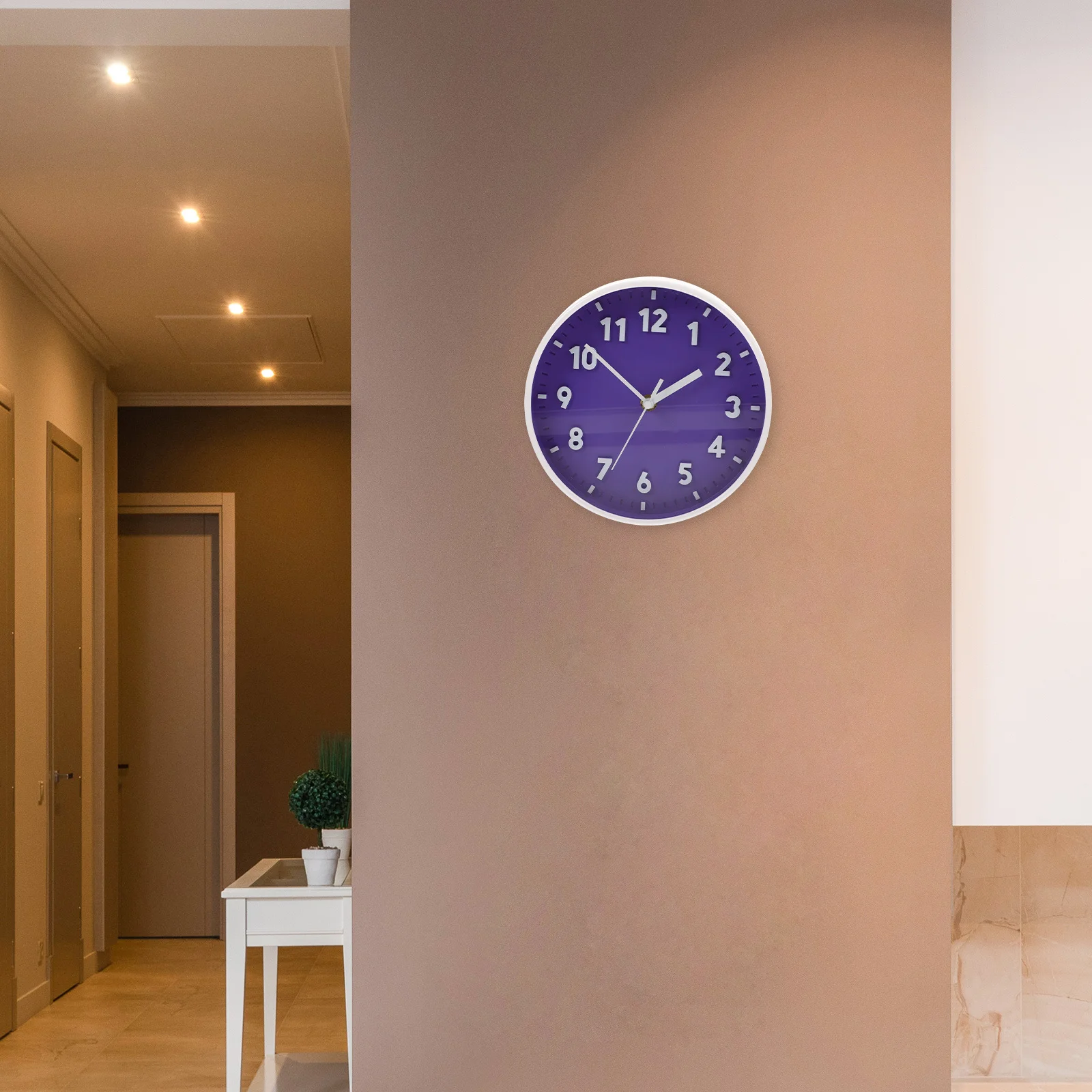 

Silent Wall Clock Arabic Numerals Modern Style Analog For Living Room Bedroom Office Home Decor Wear-Resistant Convenient