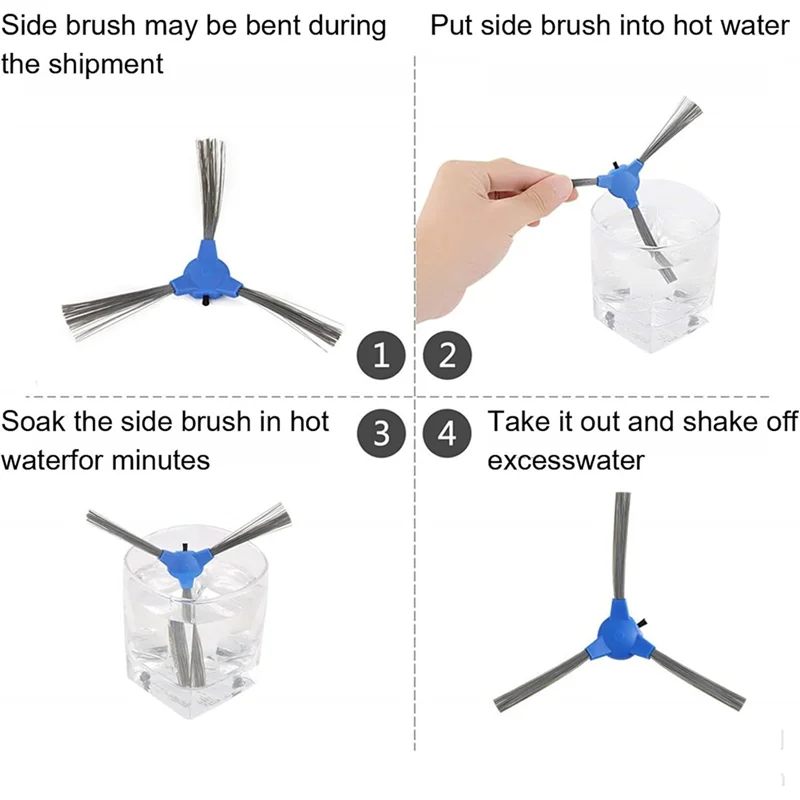 مجموعة استبدال الفرشاة الجانبية BAAO لـ Eufy Robovac 11S، 11S MAX، Robovac 30، 30C، 30C MAX، 15C، 15C MAX، 35C-أجزاء المكنسة الكهربائية