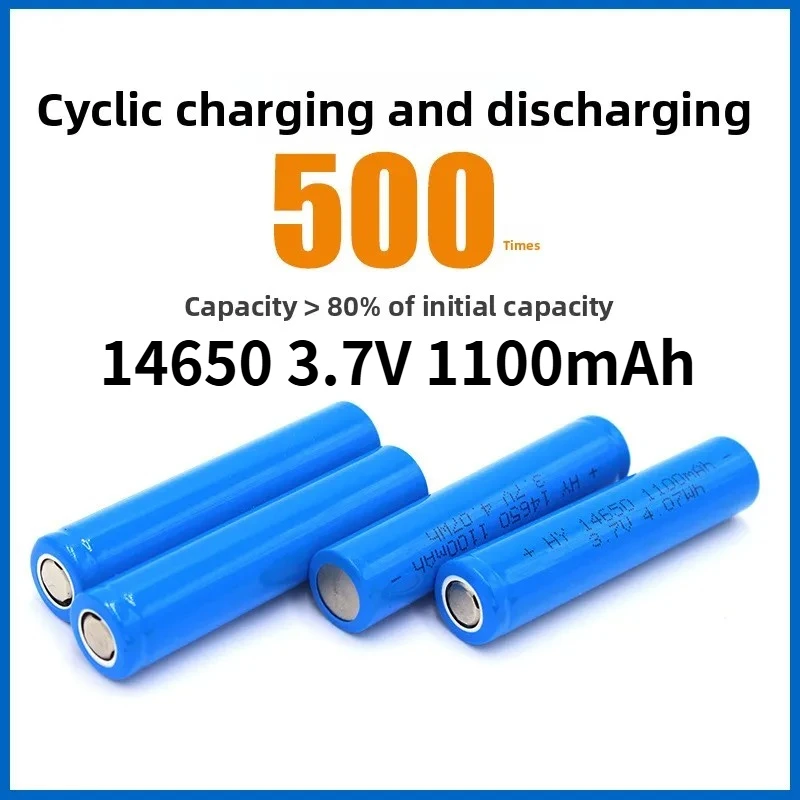 14650 3.7V 1100mAh Lithium Battery Li-ion Rechargeable Batteries for Electric Toothbrush Toy Flashlight Multimeter Speakers
