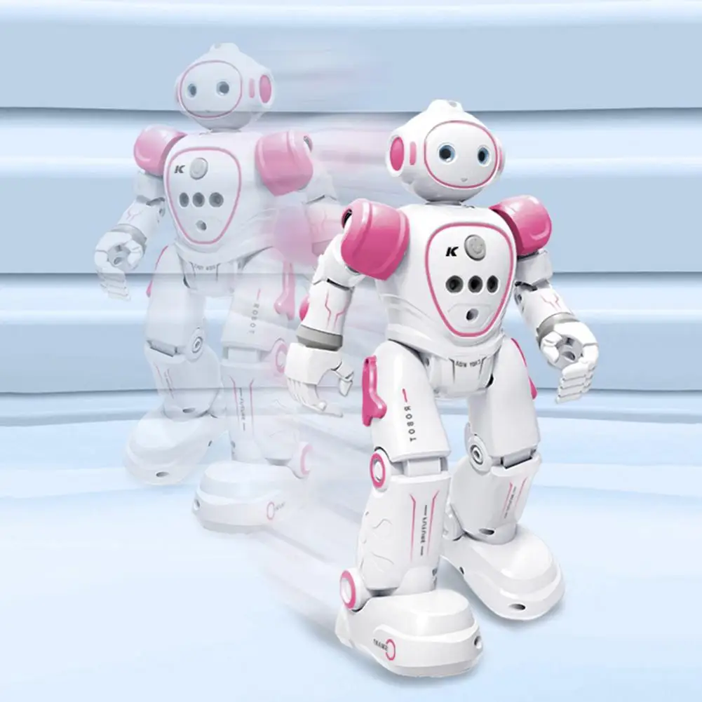 Jouet Robot pour Enfants, Télécommande avec Yeux LED, Pigments Intelligents, Geste pour les Tout-Petits