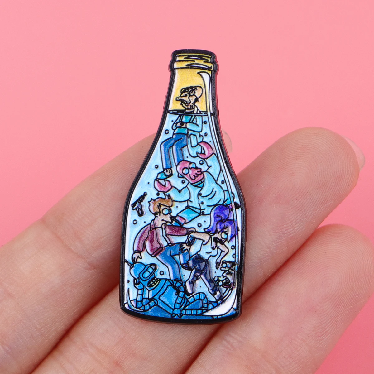 خمر كوكب دبابيس للنساء الكرتون روبوت المينا دبوس شارة معدنية مجوهرات الملابس على ظهره اكسسوارات الأصدقاء هدية