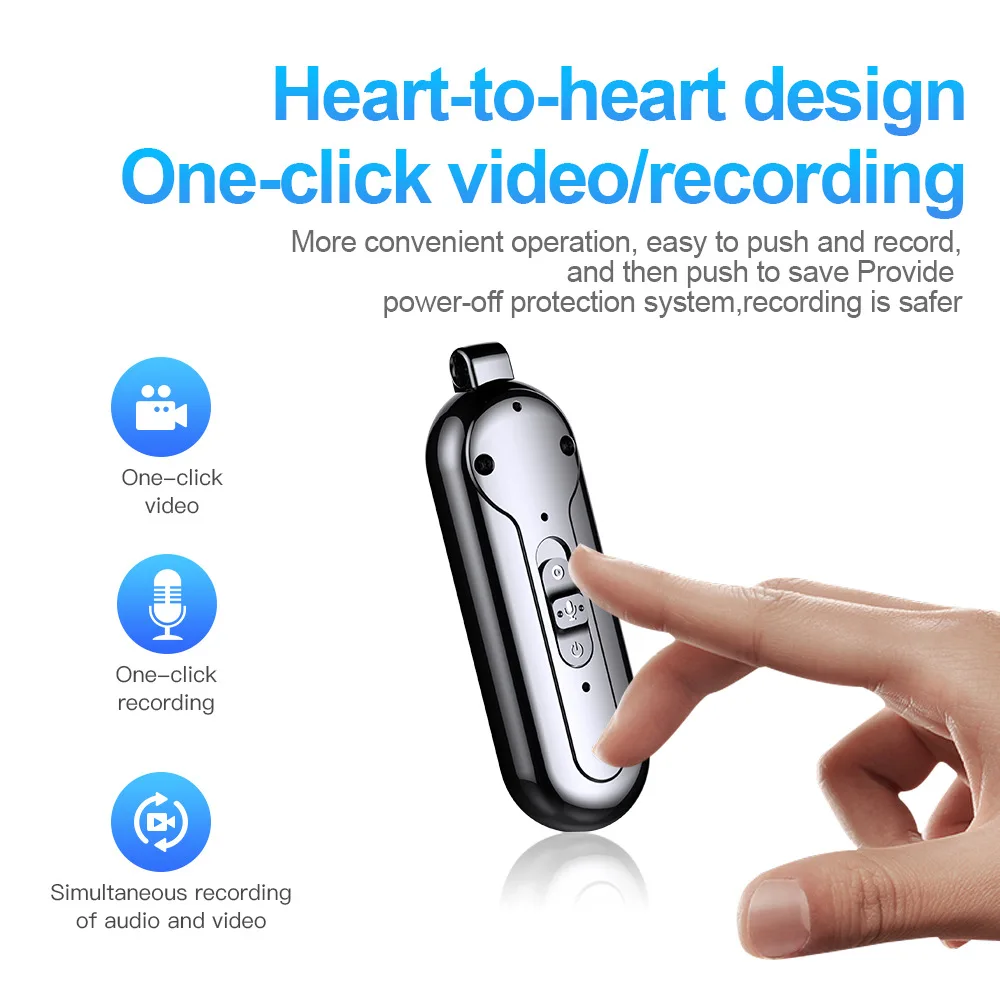 

Portable 1080P Body Camera V3 21g Lightweight Recorder with OTG Playback 150Min Battery Life