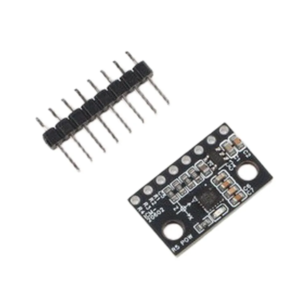 Black ICM-20602 Module Standard Pin Spacing High Accuracy Motion Wide Voltage Range For Gesture Recognition For Arduino Projects