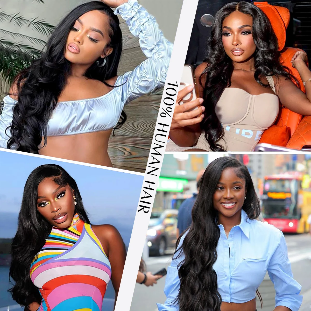 Lange, gewellte Echthaarperück – Lace Front Wigs Bewertung und Preis