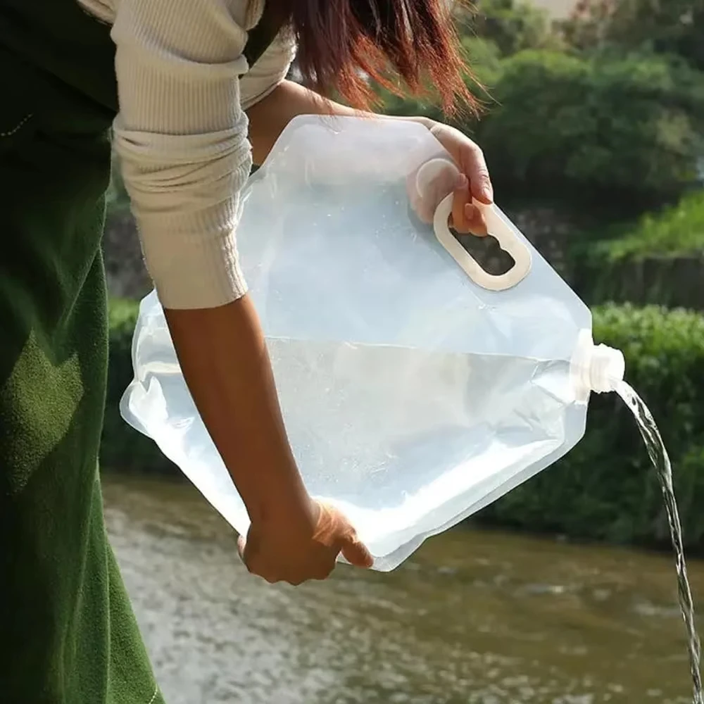 Collapsible Water Container Water Storage Jug Bag for Outdoor Camping Hiking Emergency Survival image 4