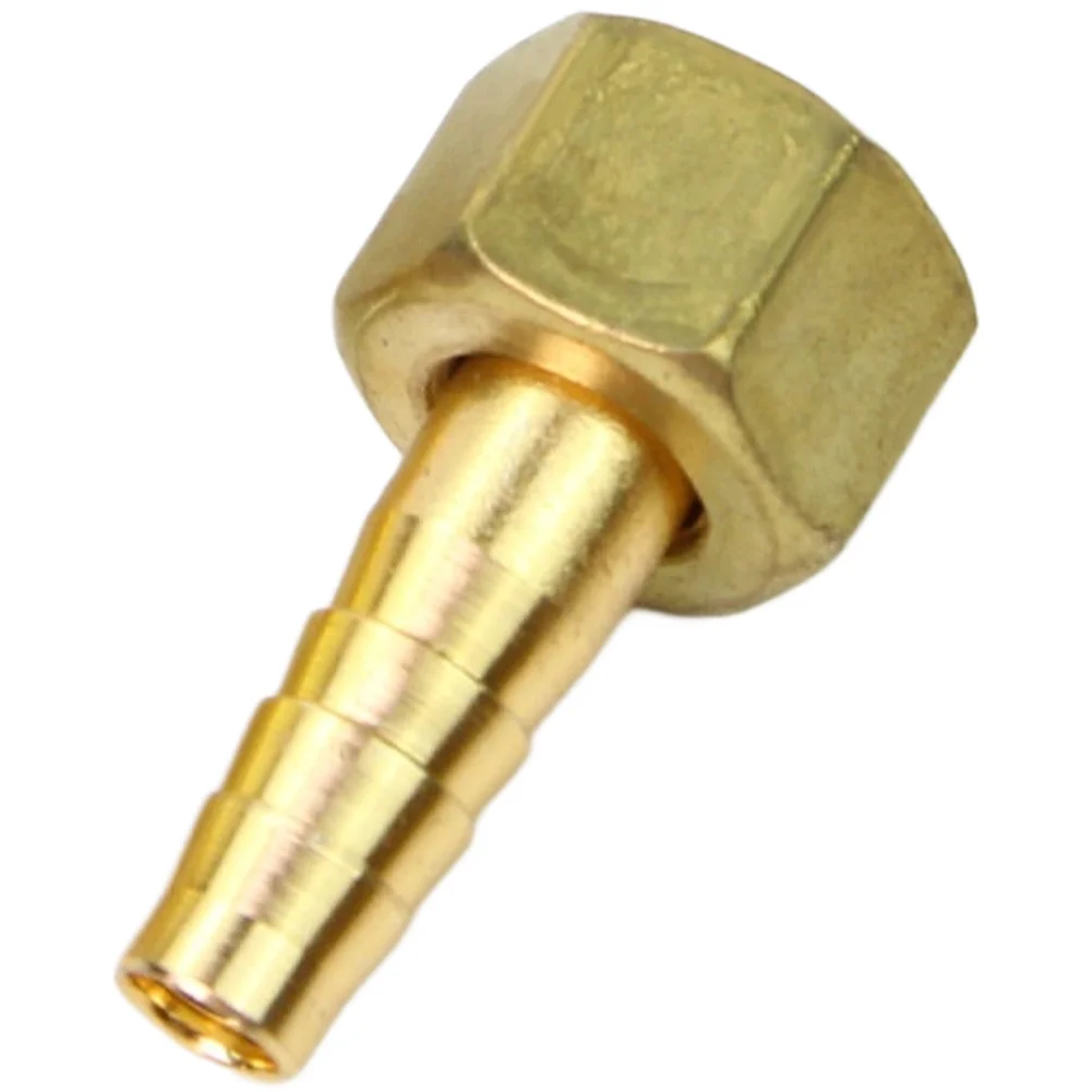 For 6mm Tubing Brass Hose Adapter Oxygen Regulator Connector For Secure Gas Sealing 1.9*0.6*1.21cm Polished Interface