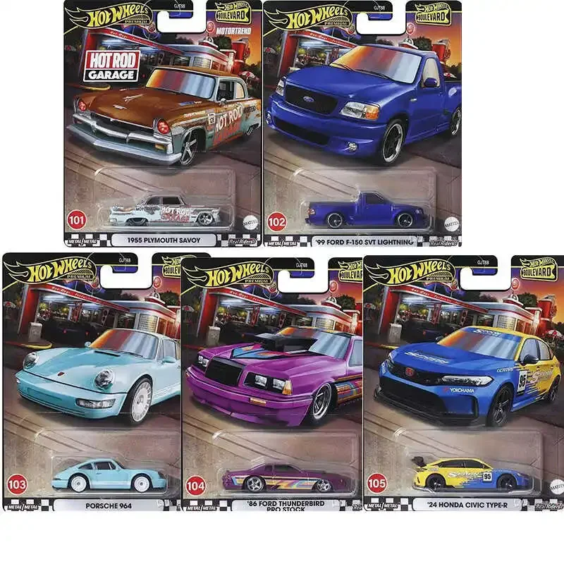 Mattel Hot Wheels Car Boulevard 21 Mix 3 - 2024 Case W 1/64 GJT68 Diecast Vehicle Model Cars Toys Boys Gift