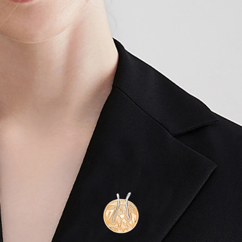 Harong New Hair Follicle Pin Cute Medical Lapel Brooch for Dermatology Doctor Nurse Biologist Badge College Graduation Gift