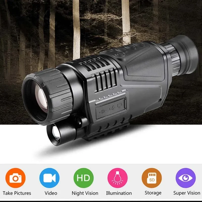 

NV300/NV1000 Infrared Night Vision Goggles Monocular Scope HD Waterproof Telescope for Adults Wildlife Hunting Monitoring Camera