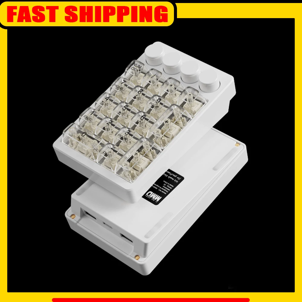 

MMD 21 Keys Mini Numeric Mechanical Keyboard Wired Aluminium CNC Custom VIA RGB Hot-swap Gaming Office Keypad Desktop PC Gifts