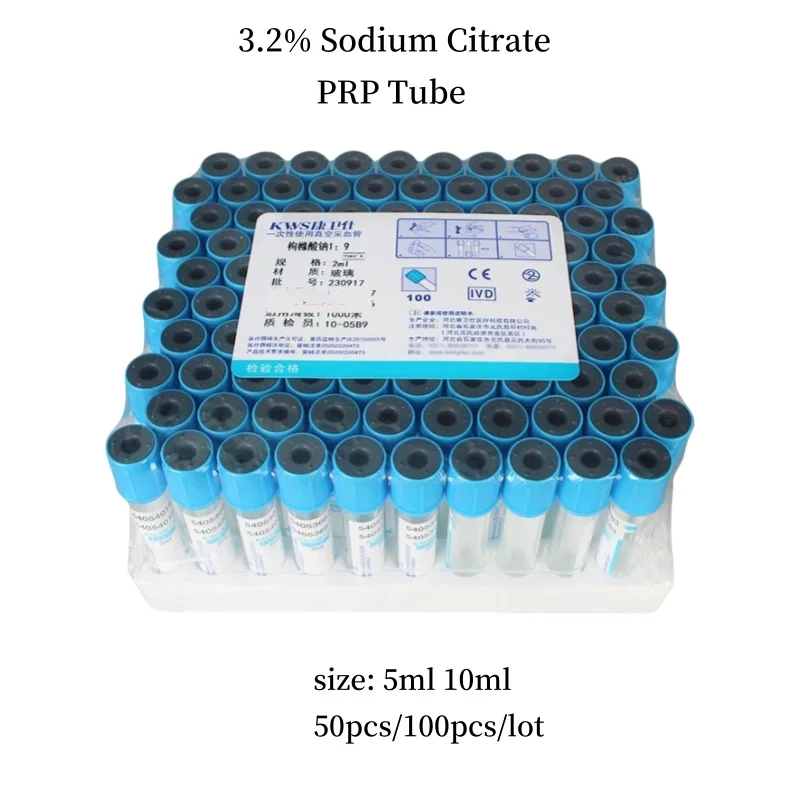 

Одноразовые вакуумные пробирки для сбора крови, 10 мл, 3,2% пробирка для коагуляции цитрата натрия, пробирки PRP, PT-пробирка для лаборатории