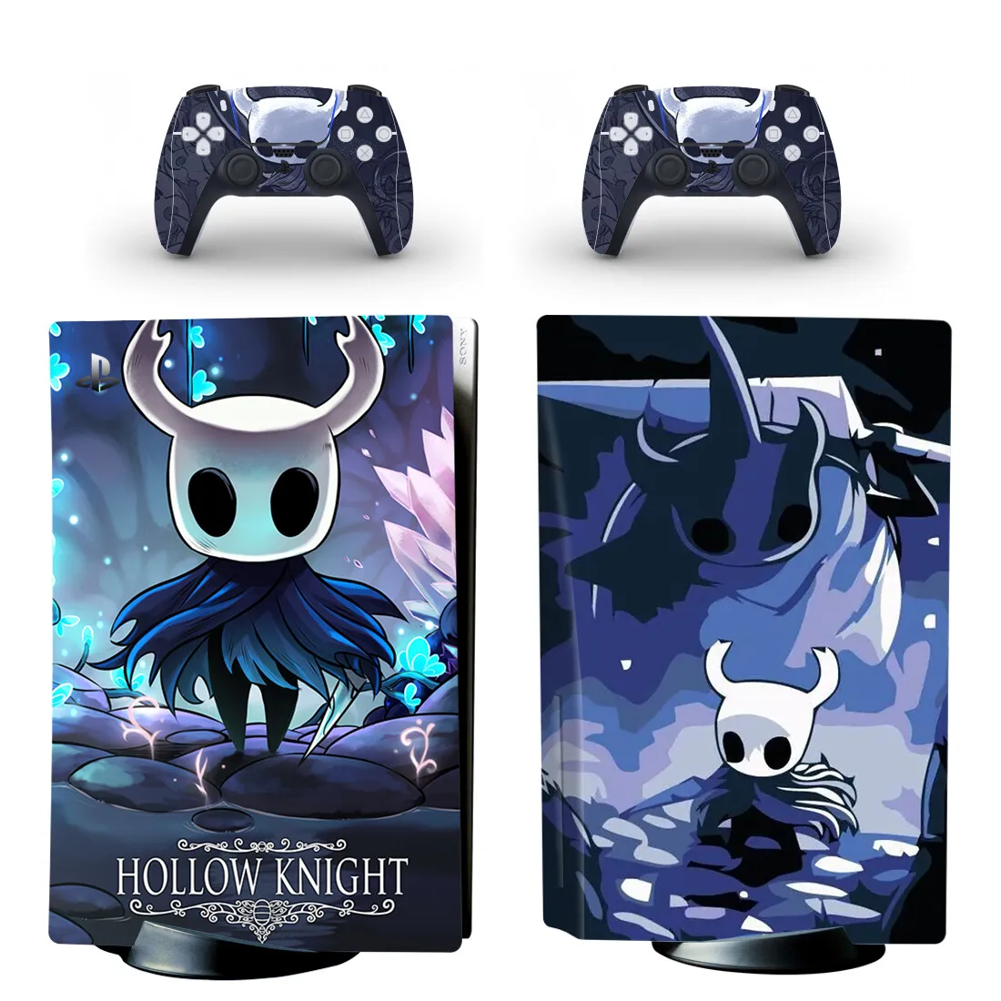 Hollow Knight PS5 disco piel pegatina calcomanía cubierta para consola y controlador PS5 disco gordo piel pegatina vinilo