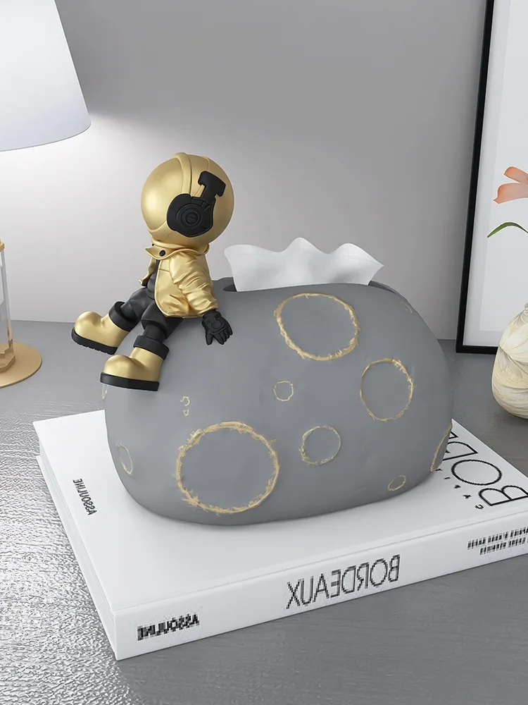 

Креативная коробка для салфеток космонавта, орнамент, ящик для салфеток, дизайнерский органайзер для хранения, украшение для гостиной, дома и офиса