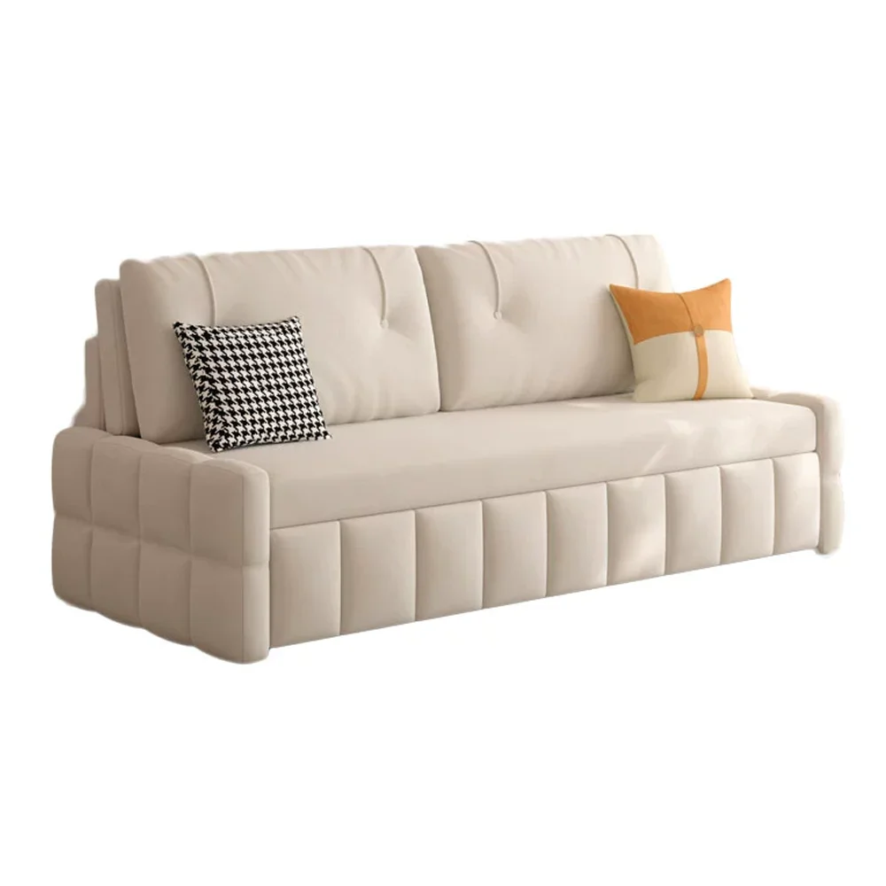 High Quality Modern Pull Out Convertible Folding Couch With Storage Velvet Luxury Multifunction Sofa Cum Bed