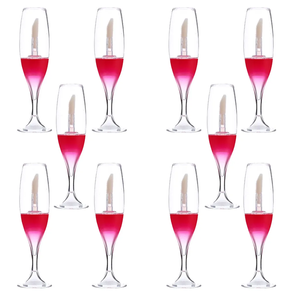 

10Pcs Lip Gloss Tubes Empty Lightweight Small Portable Lip Gloss Bottles DIY Lipstick Containers Convenient Travel Makeup