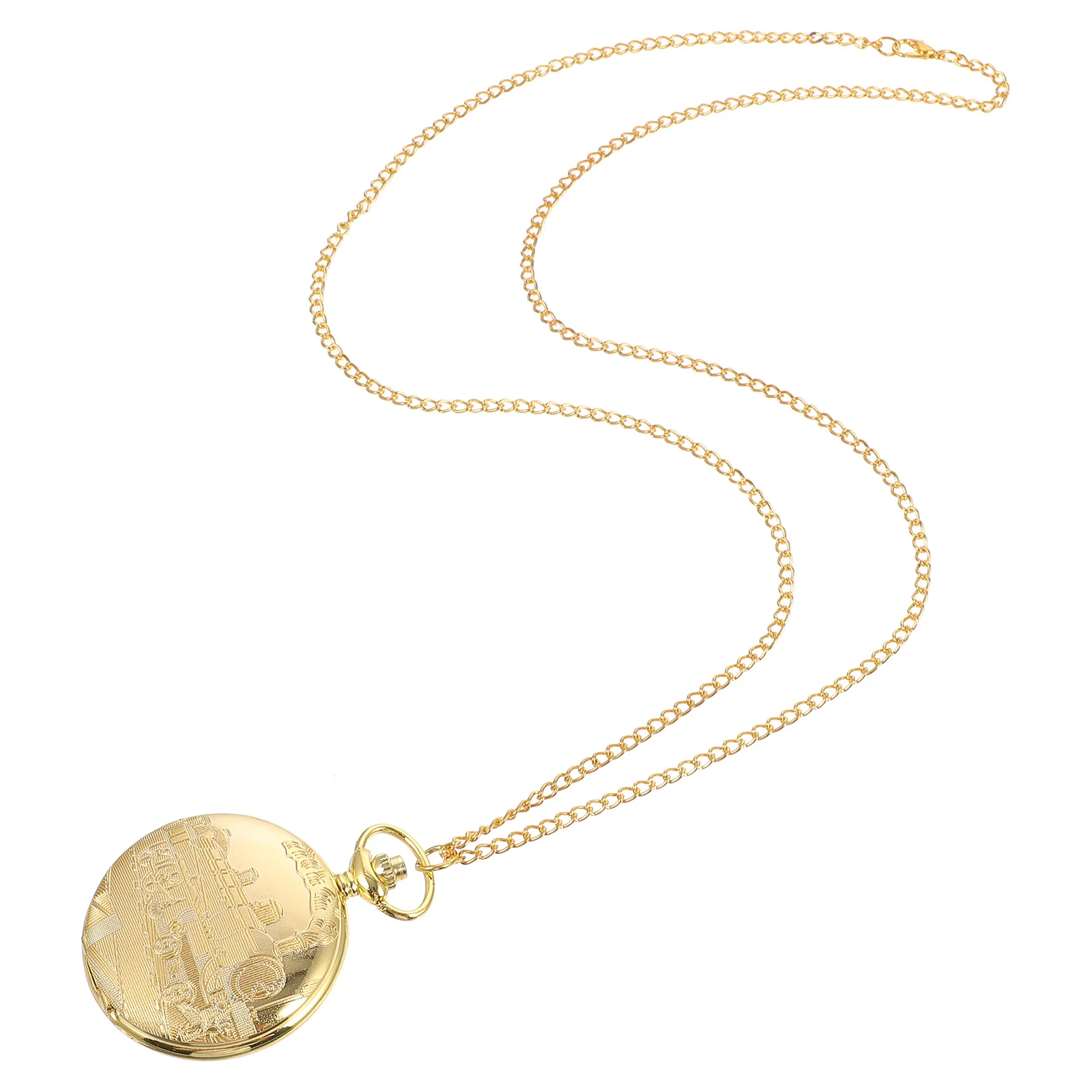 قطعة واحدة من ساعة الجيب الكلاسيكية للديكور وحافظة الوقت هدية مثالية مع تصميم سلسلة معلقة #5