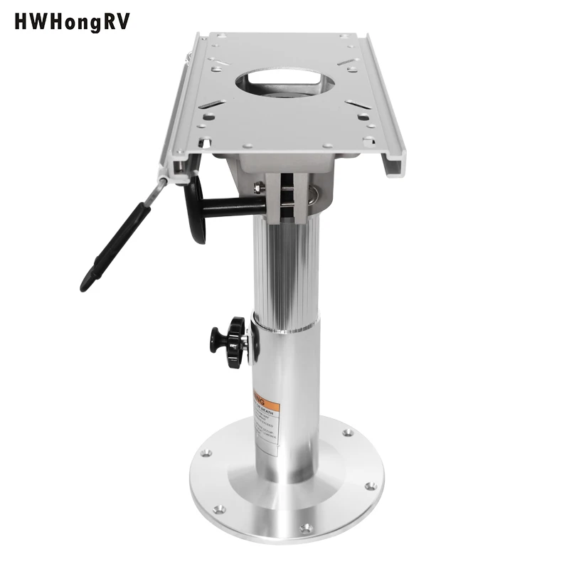 

Adjustable Boat Seat Base Boat Seat Base With Slides And Swivel For Locking Boat Seat Captain Chair Height 13.5 to 19 Inches，RV