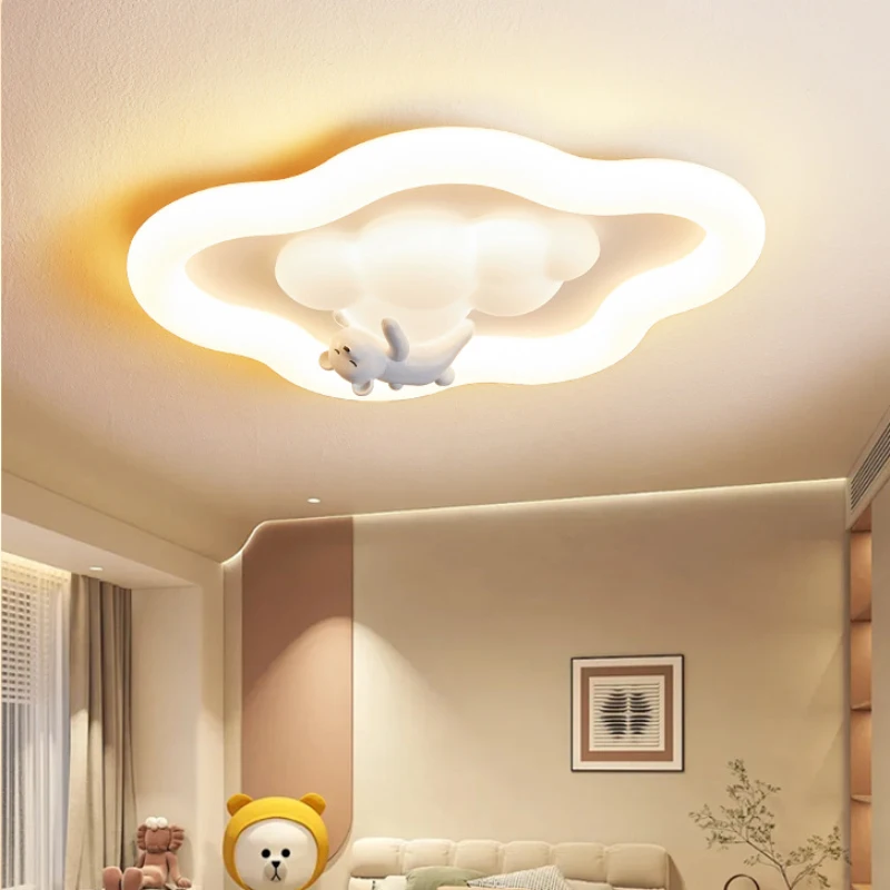 cream estilo led ceiling lights cloud light quarto das criancas quarto do bebe decoracao do bercario menino menina quarto moderno 01