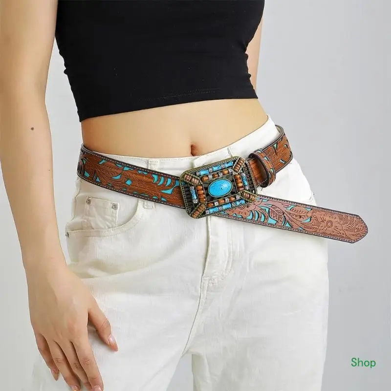 

Dropship Vintage Belt Female Cowgirl Pants Belt Halloween Dress Up Belt Waist Decoration