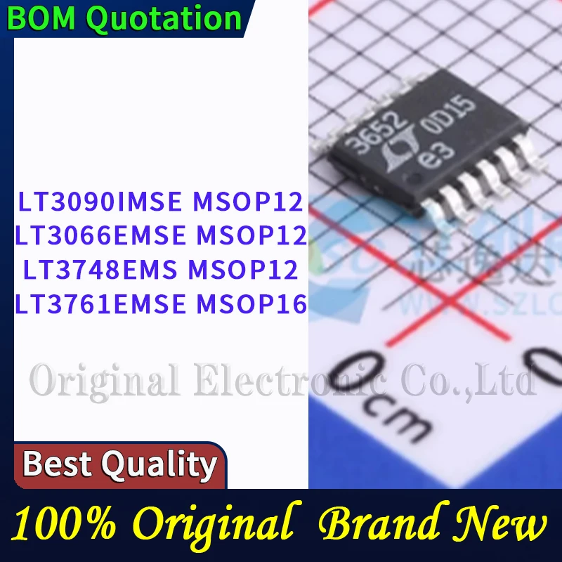10pcs/lot LT3090IMSE MSOP12 LT3066EMSE MSOP12 LT3748EMS MSOP12 LT3761EMSE MSOP16  plastic casing Original  In stock High quality