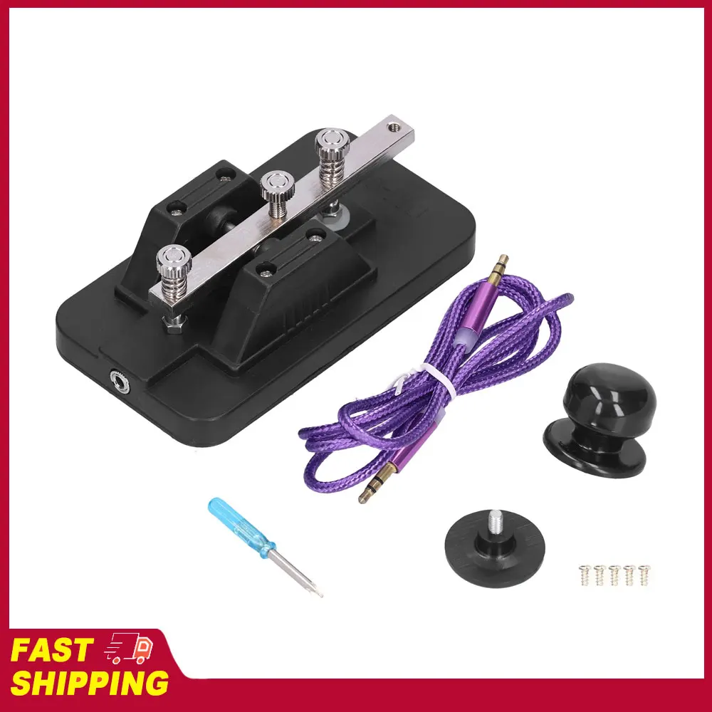 MorseKey Telegraph Tapper Manual CW Practice Tool Trainer with Buzzer for Beginner Morse  Key Morse  Telegraph Key