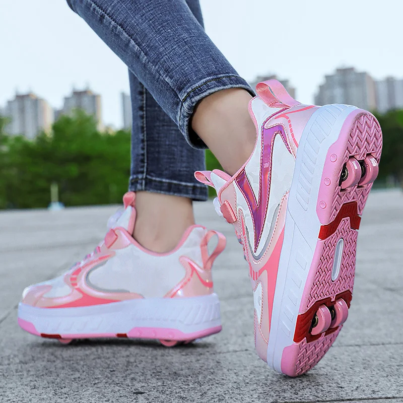 Dzieci Junior dziecko buty rolki dzieci dzieci sneakersy 2024 chłopięce upominki na kółkach buty sportowe dla dorosłych na co dzień
