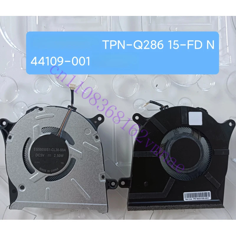 New Original LAPTOP CPU GPU Cooling Fan FOR HP TPN-Q286 15-FD N44110-001 N44109-001 N38472-001