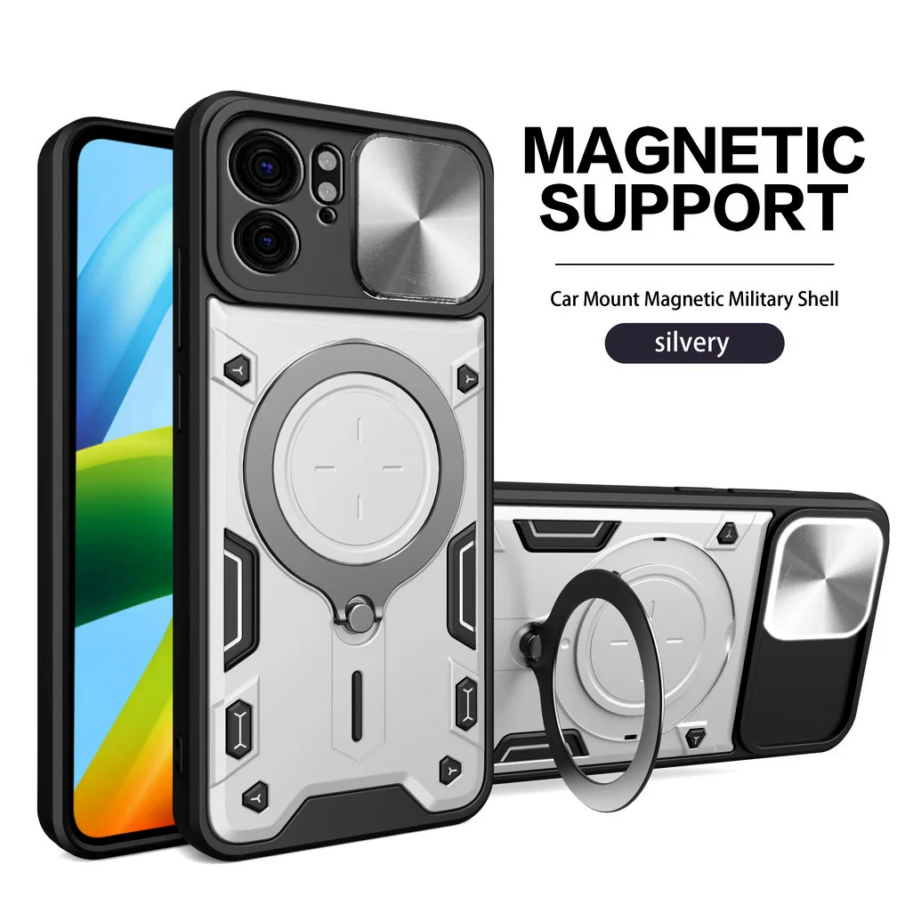 Metal Ring Camera Protect Case for Moto Edge 40 X40 30 Ultra 30 Neo 20 Pro Lite Fusion S30 Armor Hybrid Rotating Holder Cover