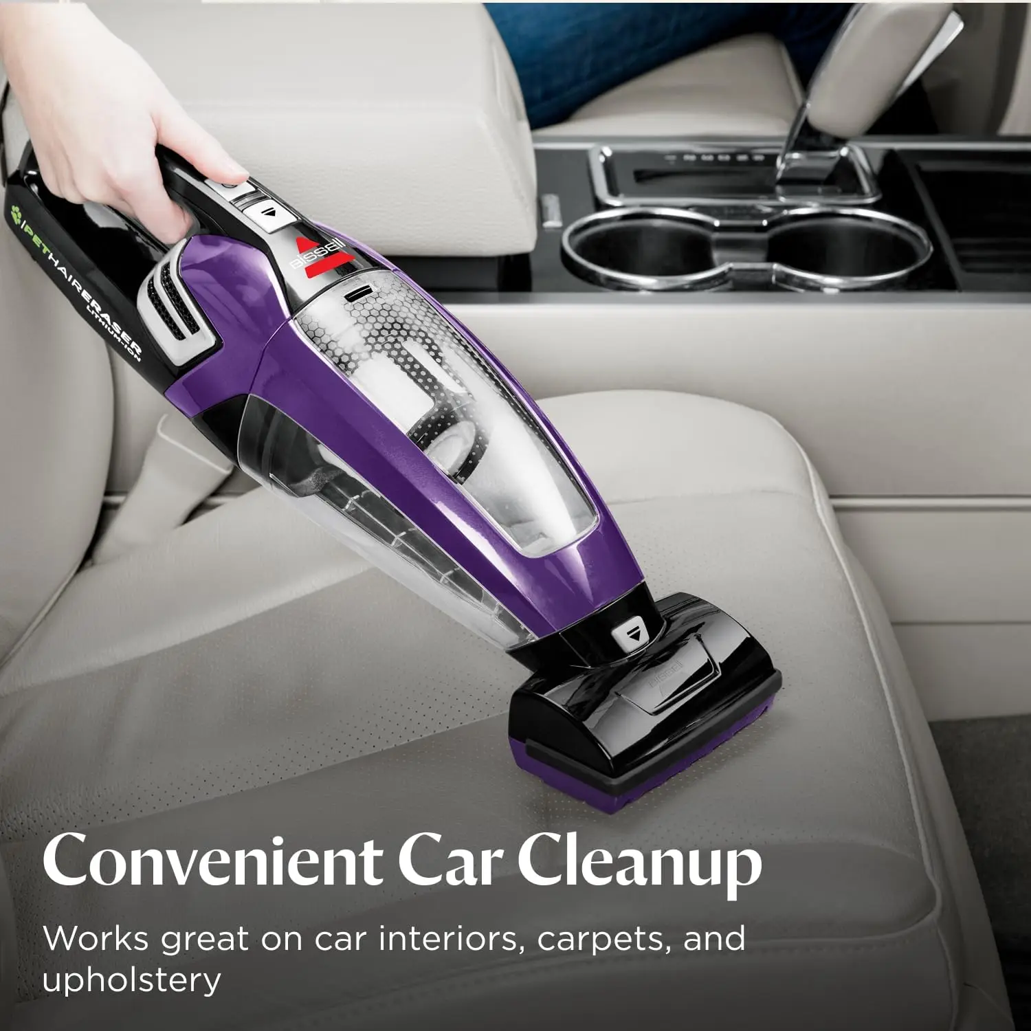 Cordless Hand Vacuum Lithium Ion Battery Pet Hair Eraser Home Auto Upholstery Pickup Consistent Power