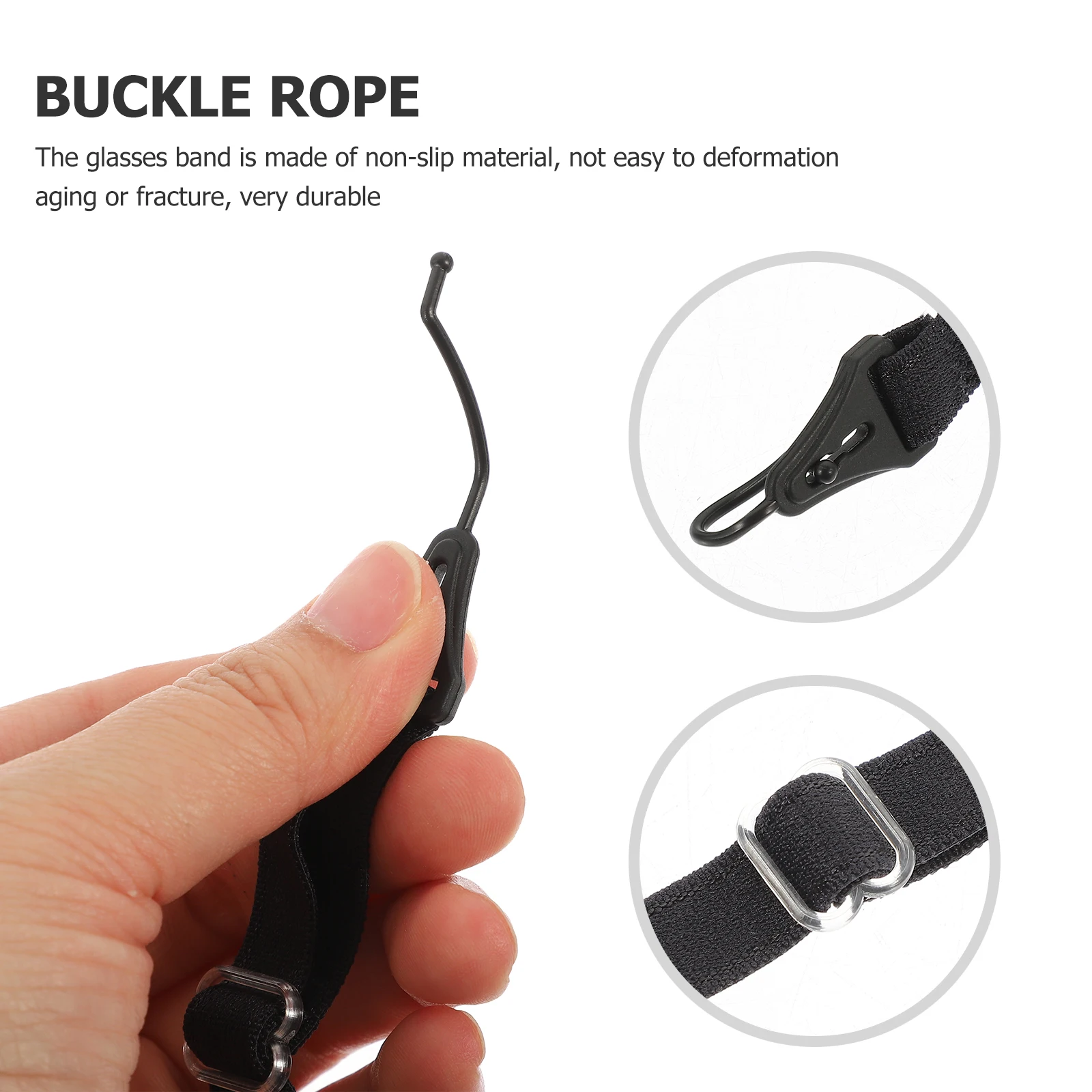 

4 Pcs Eyeglass Cord Elastic Retainer Anti Drop Glasses Chain Multi Use Lanyards Portable Ear Strap High Grade Rope Non Slip