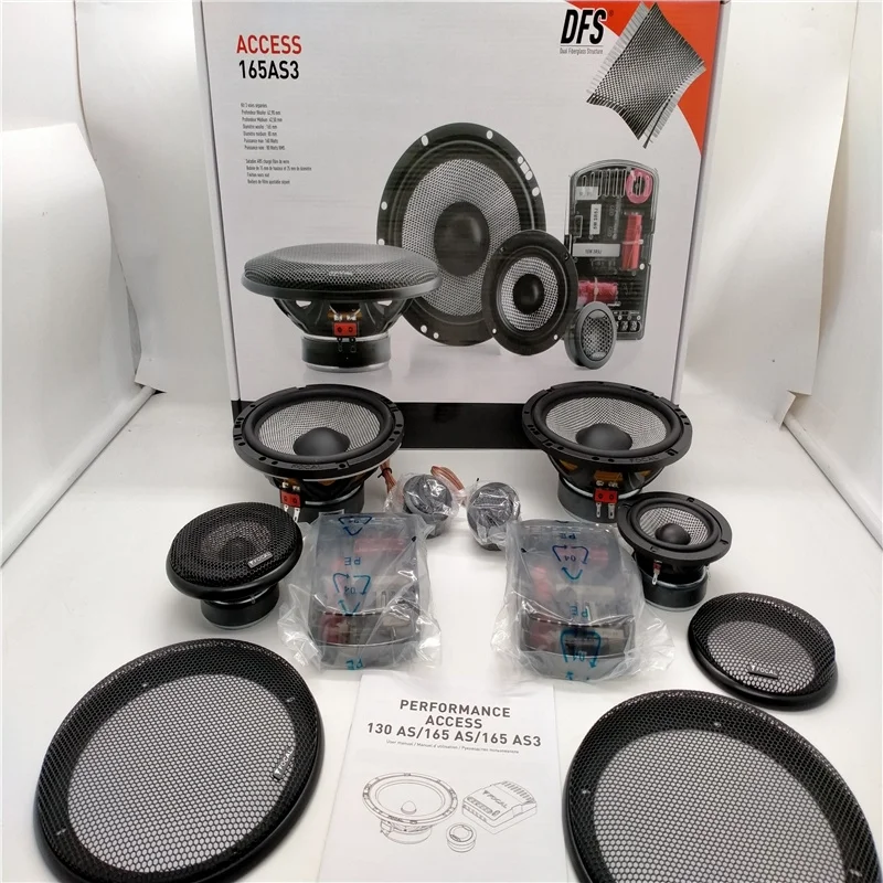 Free Shipping 1 Set  FOCAL ACCESS 165AS3 Component Car Speakers 3-Way 16.5cm 6.5" 160W Genuine Focal Made In French In Stock