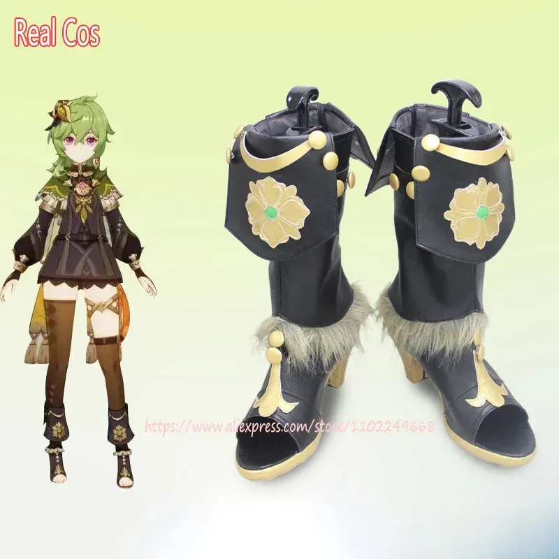 

RealCos Game Genshin Impact Cosplay Collei Shoes Women and Men Sumeru Dendro Avidya Forest Ranger Trainee Halloween Shoes