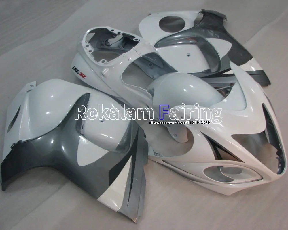 

For Suzuki Hayabusa GSXR 1300 08-16 GSX-R1300 2008-2016 GSXR1300 GSX R1300 White Silver Motorcycle Fairings (Injection molding)